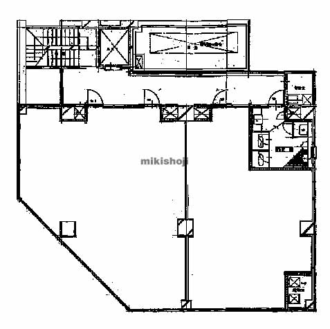 阿倍野区他のパレロイヤルビル 平面1