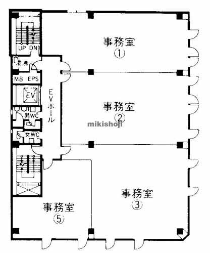 西区他のノース四ツ橋ビル 平面1