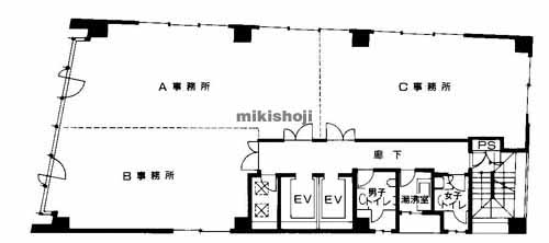 北区他の大明ビル 平面1
