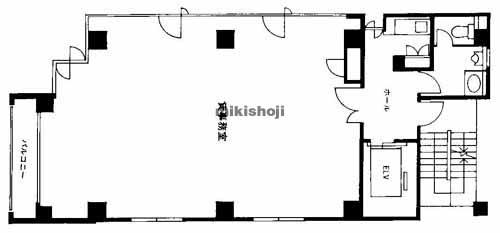 南森町周辺の天満橋ＭＳビル 平面1