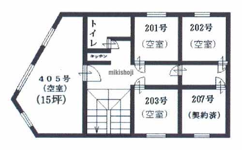 守口・門真市の菊水第二ビル 平面1