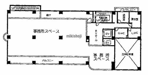 東大阪市の三京ビル 平面1