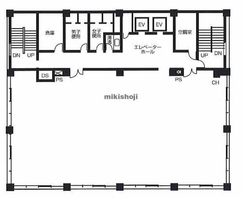 伏見区の京阪藤の森ビル 平面1