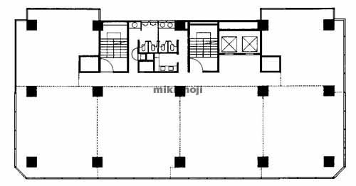 八幡通・磯辺通・浜辺通の新芙蓉ビル 平面1