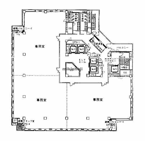 中央区他のマークラー神戸ビル 平面1