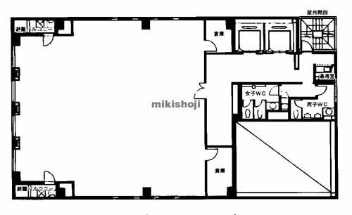小野柄通・御幸通・磯上通の三宮ビルディングⅥ 平面1