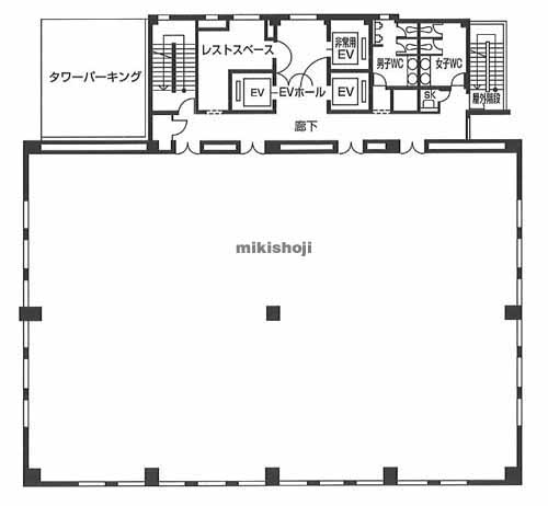 小野柄通・御幸通・磯上通のＫＤＸ神戸ビル 平面1