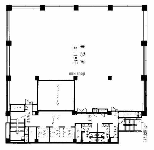 三宮町・明石町・江戸町・京橋・海岸通の三宮センチュリービル 平面1