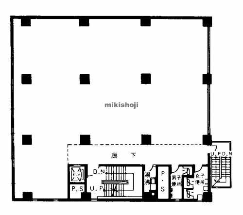 尼崎市の尼崎ステーションビル 平面1