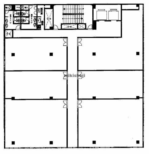 尼崎市の尼崎Ｋ．Ｒビルディング 平面1