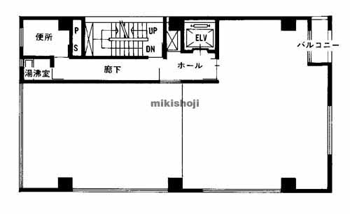 姫路市のしらさぎビル 平面1