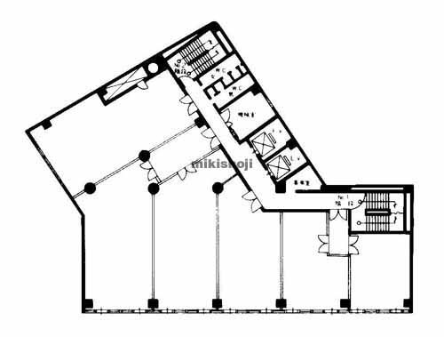 金沢市の名鉄北陸開発ビル 平面1
