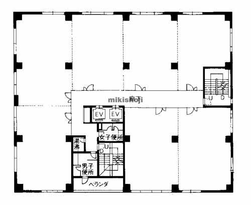 金沢市の金沢フロントビル 平面1