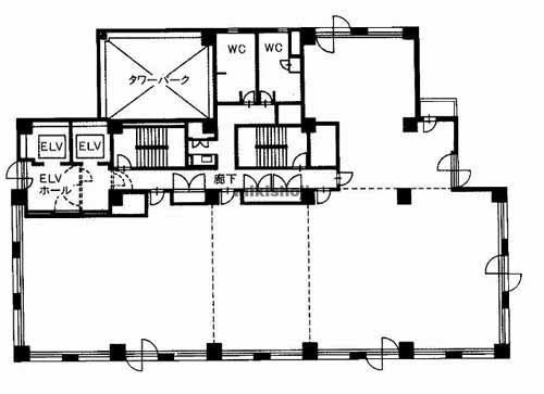 金沢市の金沢フコク生命駅前ビル 平面1