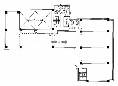 福井市の三谷中央ビル 平面1
