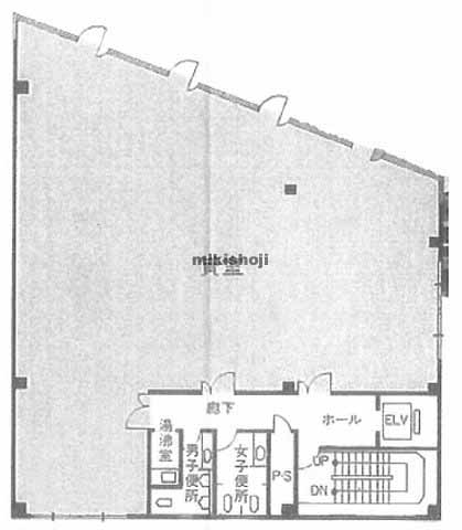 八尾市のたばこビル 平面1