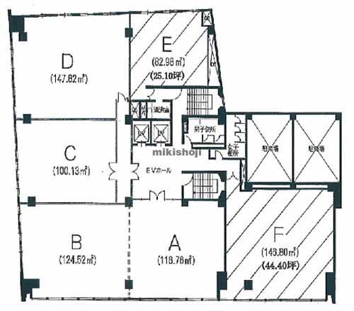 中央区他の富士信ビル 平面1