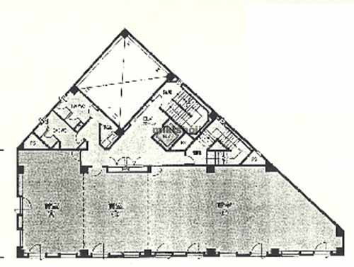 倉敷市の倉敷フコク生命ビル 平面1