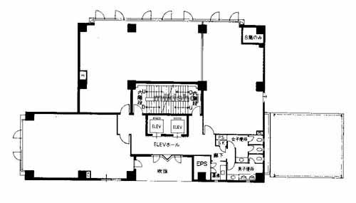 中央区他のフシマン三陽ビル 平面1