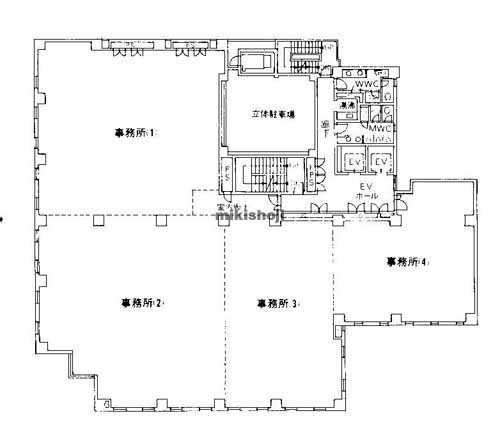 湊町・元町・難波中・日本橋・敷津のなんばＡＫビル 平面1