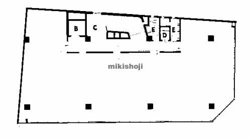 南森町周辺の髙木ビル 平面1