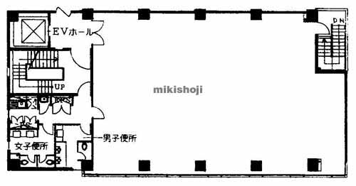 西宮市の明治安田生命西宮ビル 平面1