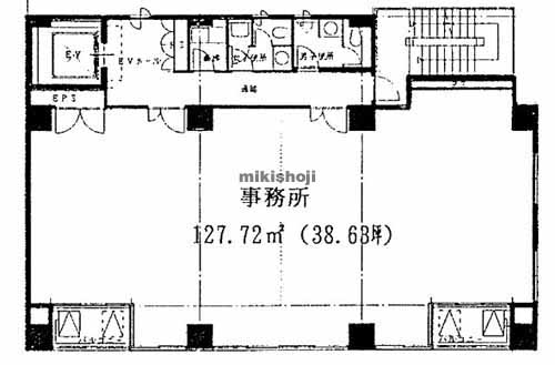クマガイ五条ビル 平面1