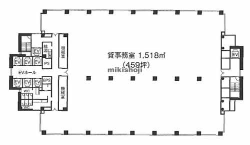 住之江区のコスモプラザビル 平面1