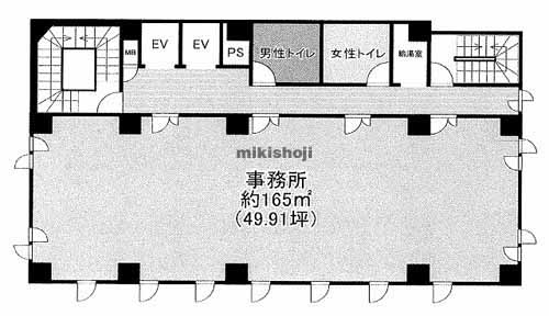 橿原市のフクダ不動産八木駅前ビル 平面1