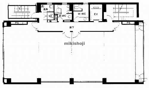 中央区他の港都ビル 平面1
