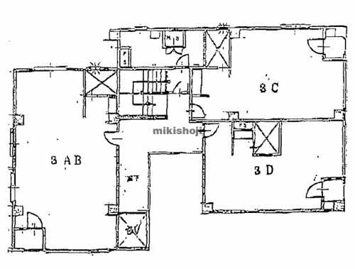 箕面市の第８マイダビル(箕面船場ビル) 平面1
