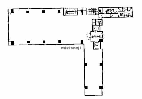 北久宝寺町～博労町の三共堺筋本町ビル 平面1