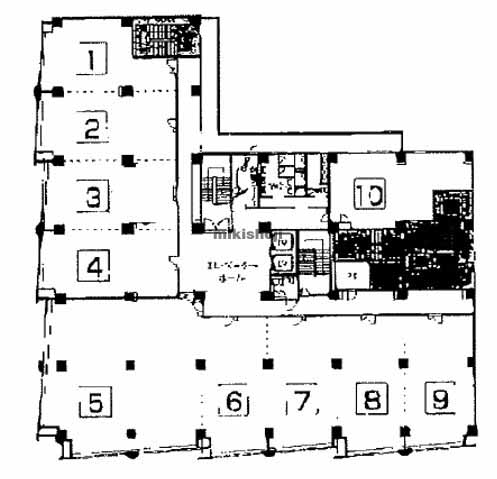 三宮町・明石町・江戸町・京橋・海岸通の東町・江戸町ビル 平面1