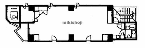 北浜～淡路町のクリスタルタワー 平面1