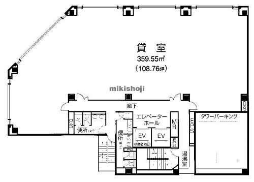 ＡＩＧ京都ビル 平面1