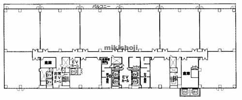 リットシティビル 平面1