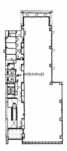 南森町周辺のアーバネックス神山町（クリニックビル） 平面1