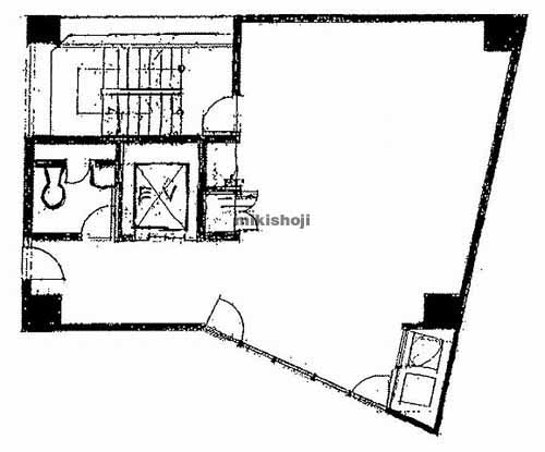 福島民放ビル 平面1