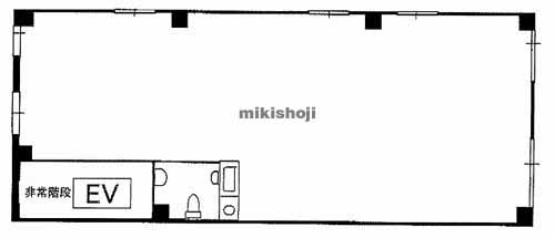 心斎橋・島之内の冨士通商ビル 平面1