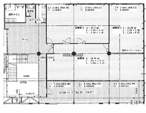 住之江区の新・大阪木材会館 平面1