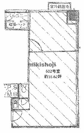 南船場のグラン・ビルド心斎橋 平面1
