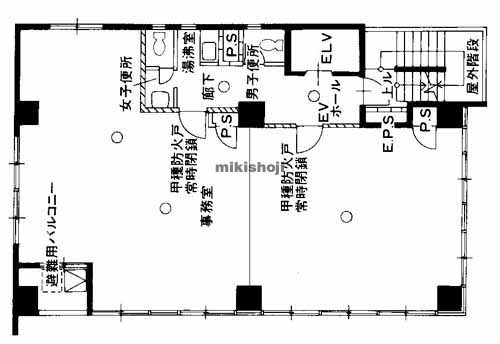 博多駅前・中央街のヤシマ博多駅前ビル 平面1