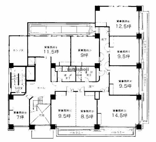 筑紫センタービル 平面1