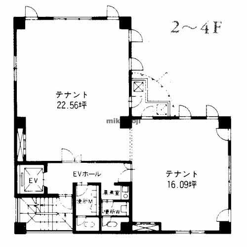 博多区その他のウィング平松屋 平面1