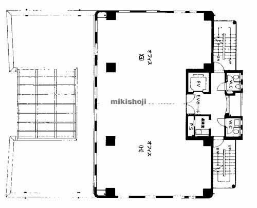 赤坂・大名・舞鶴の天神西通り館 平面1