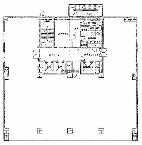 宮崎市の日本生命宮崎駅前ビル 平面1