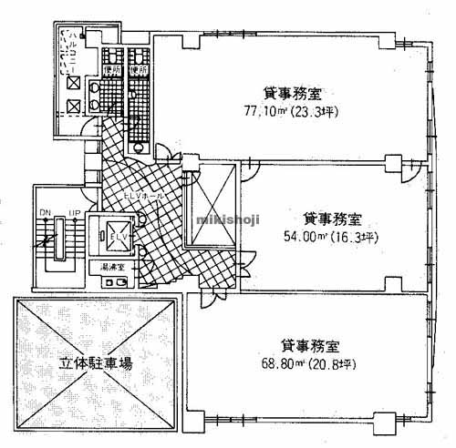薬院・今泉・警固の福岡ニッセイビル 平面1