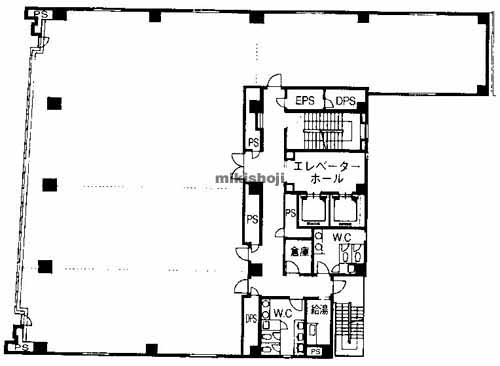 宮崎市の宮崎東京海上日動ビルディング 平面1