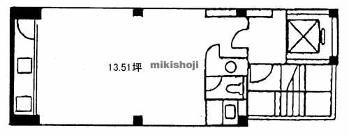 赤坂・大名・舞鶴のさくらビル 平面1