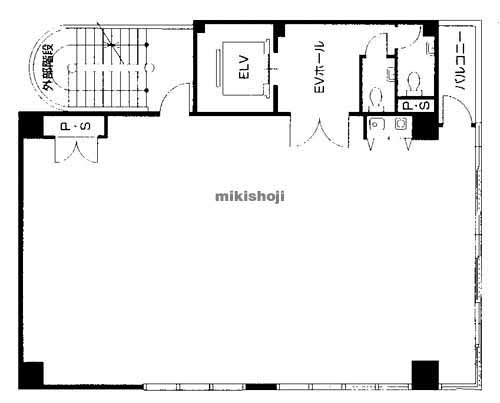 祇園・呉服町の博多インテリジェントビル 平面1